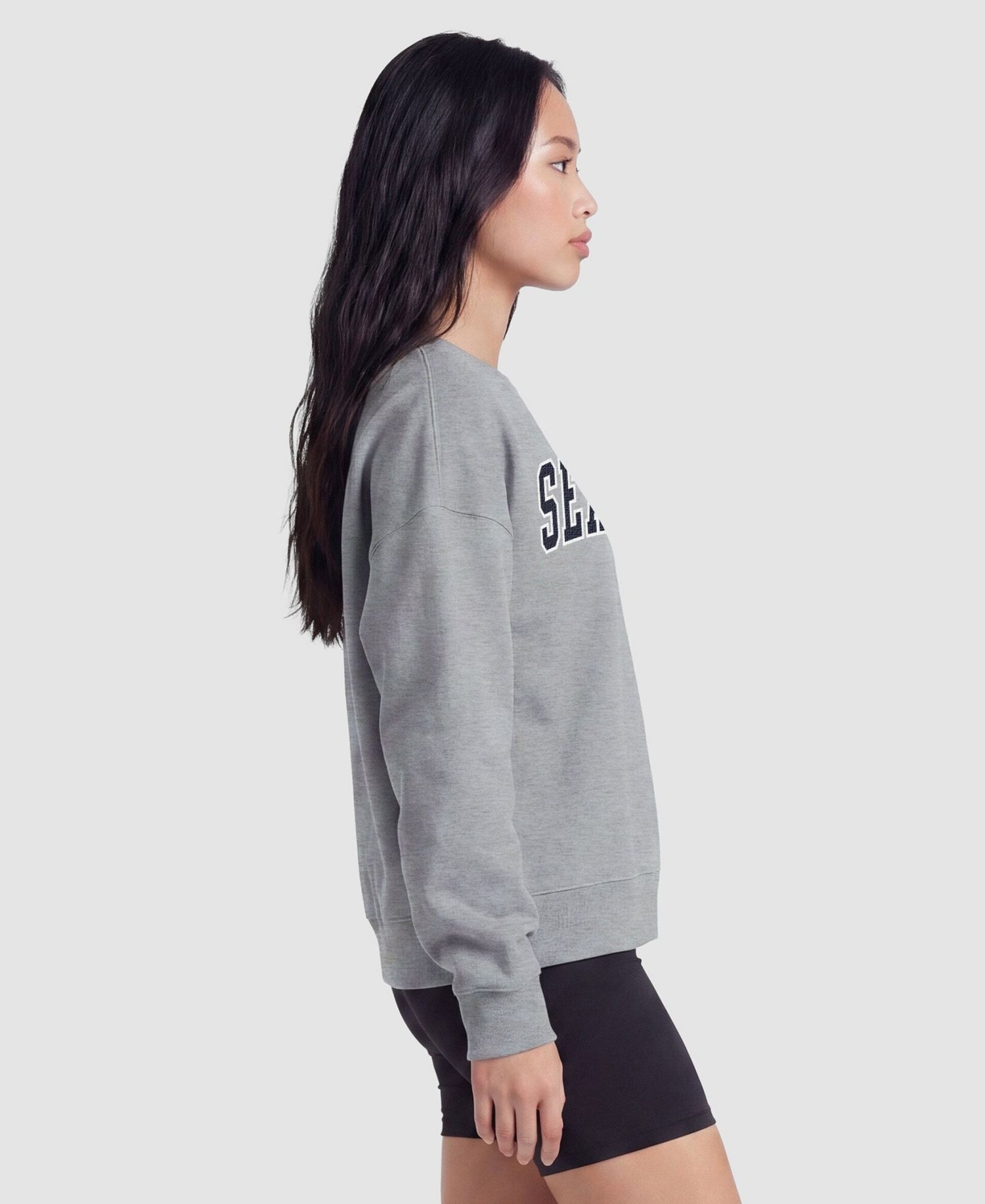 Seattle Seahawks Women's Contrast Lined Sweatshirt - Heather Gray
