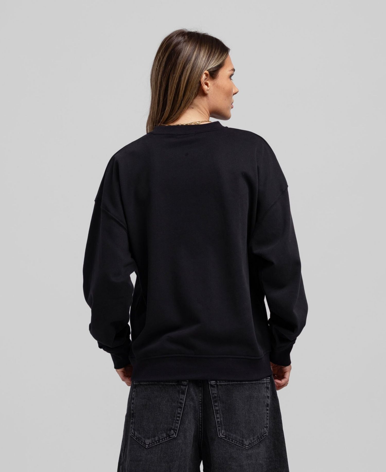 Women's Black Utah Mammoth Core Oversized Sweatshirt