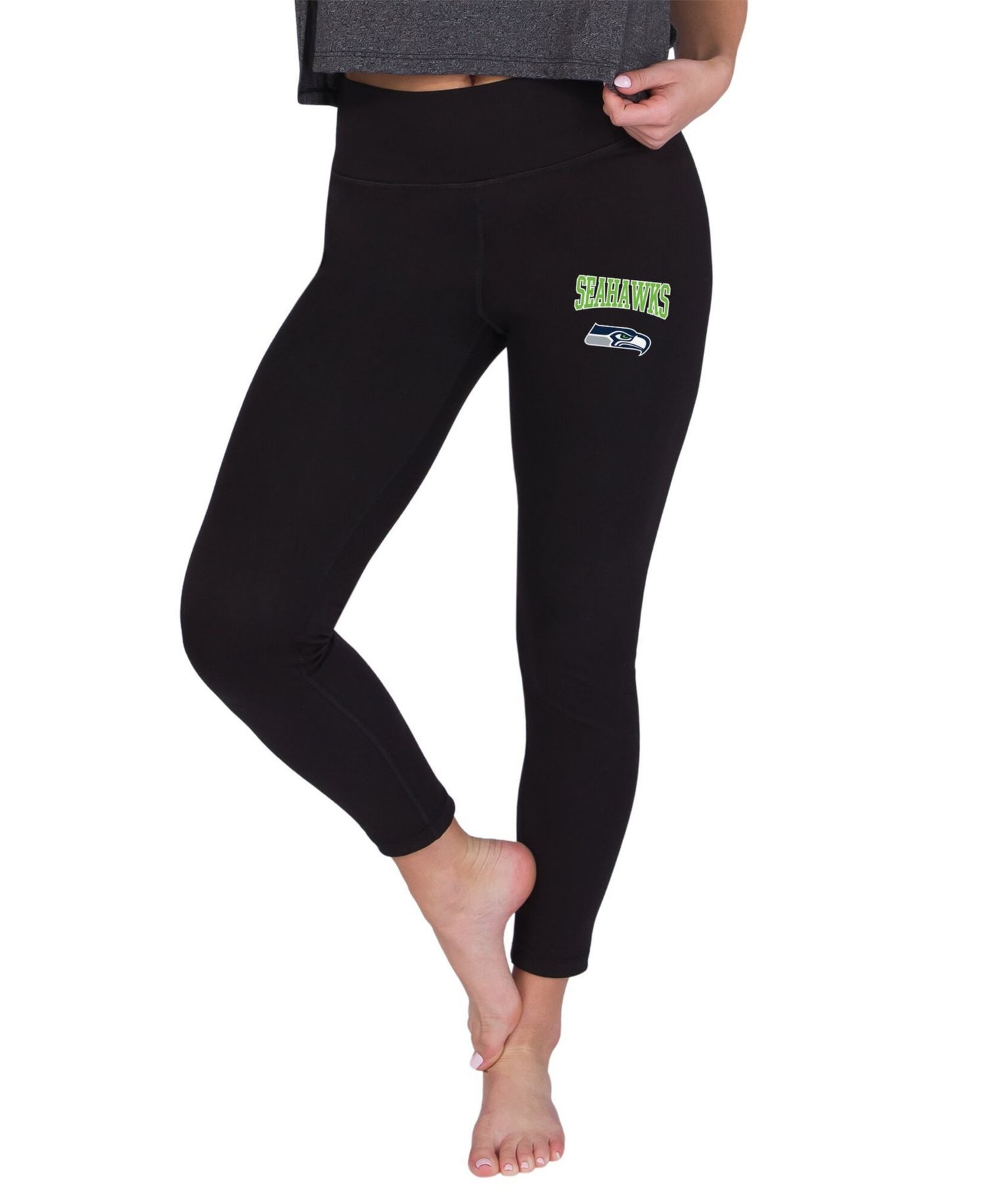 Women's Black Seattle Seahawks Sentry Knit Leggings