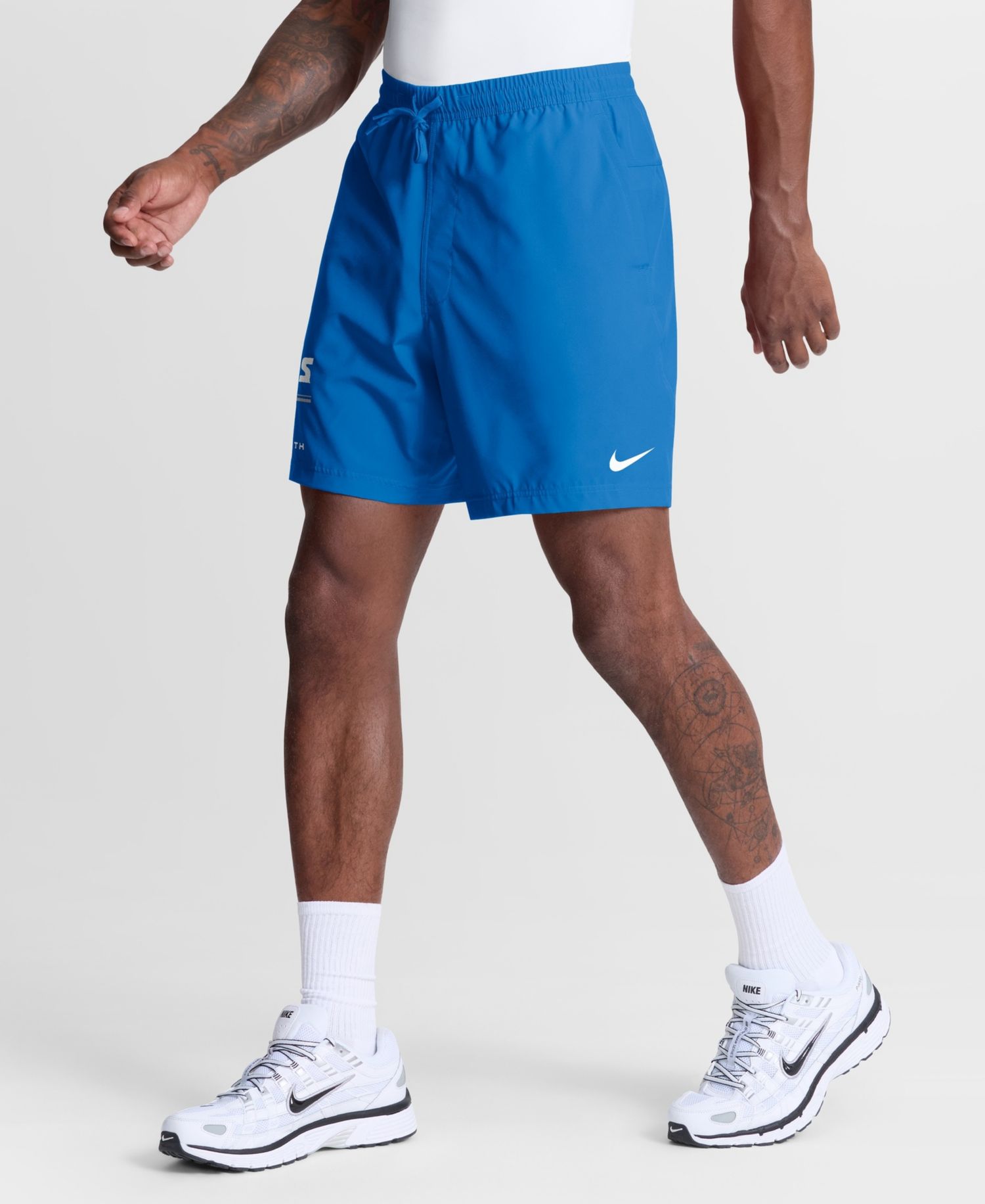 Men's Blue Detroit Lions Form Dri-FIT Shorts
