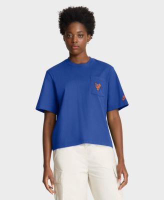 Women's  Royal Florida Gators Legacy Pocket Boxy T-Shirt