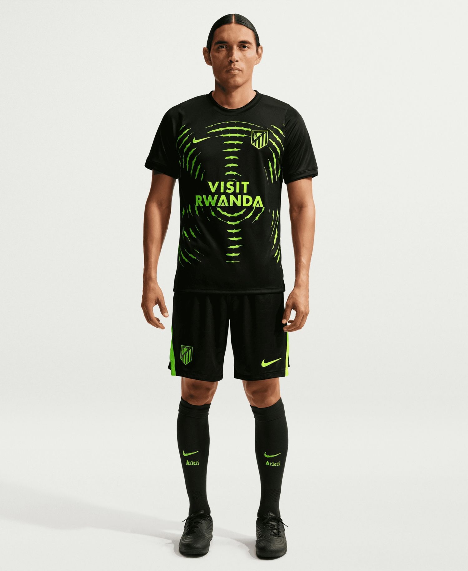 Men's Black Atletico de Madrid 2026/27 Away Pre-Match Top