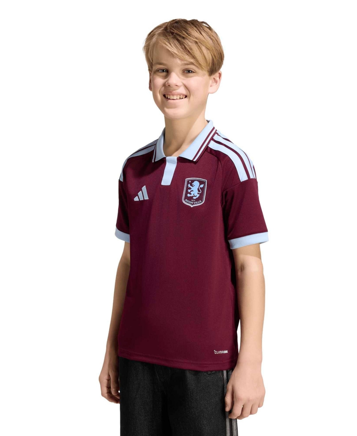 adidas Big Boys and Girls Claret Aston Villa 2026/27 Home Replica Jersey - Claret