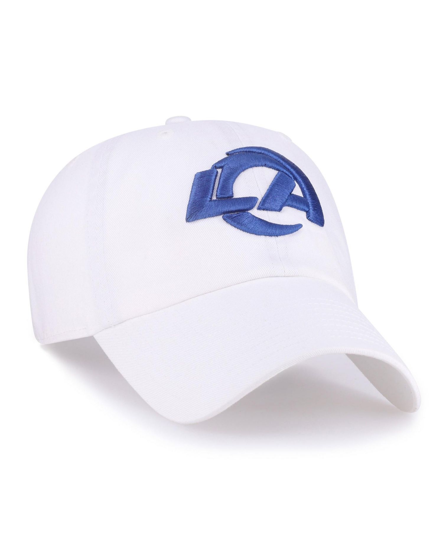 Men's '47 White Los Angeles Rams Clean Up Adjustable Hat