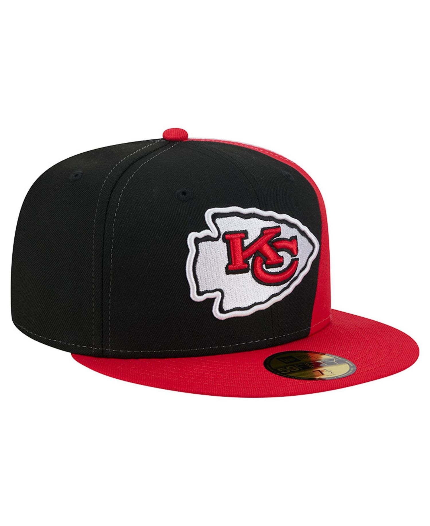 Men's Black/Red Kansas City Chiefs Shock 59FIFTY Fitted Hat