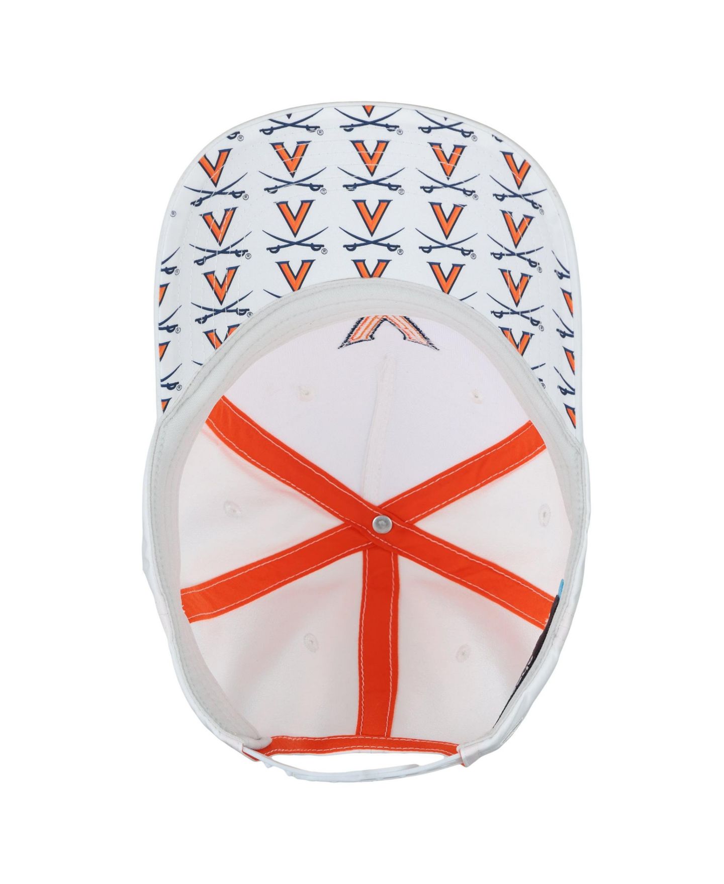 Кепка Ahead White Virginia Cavaliers The Sideline Adjustable Hat — фото 2