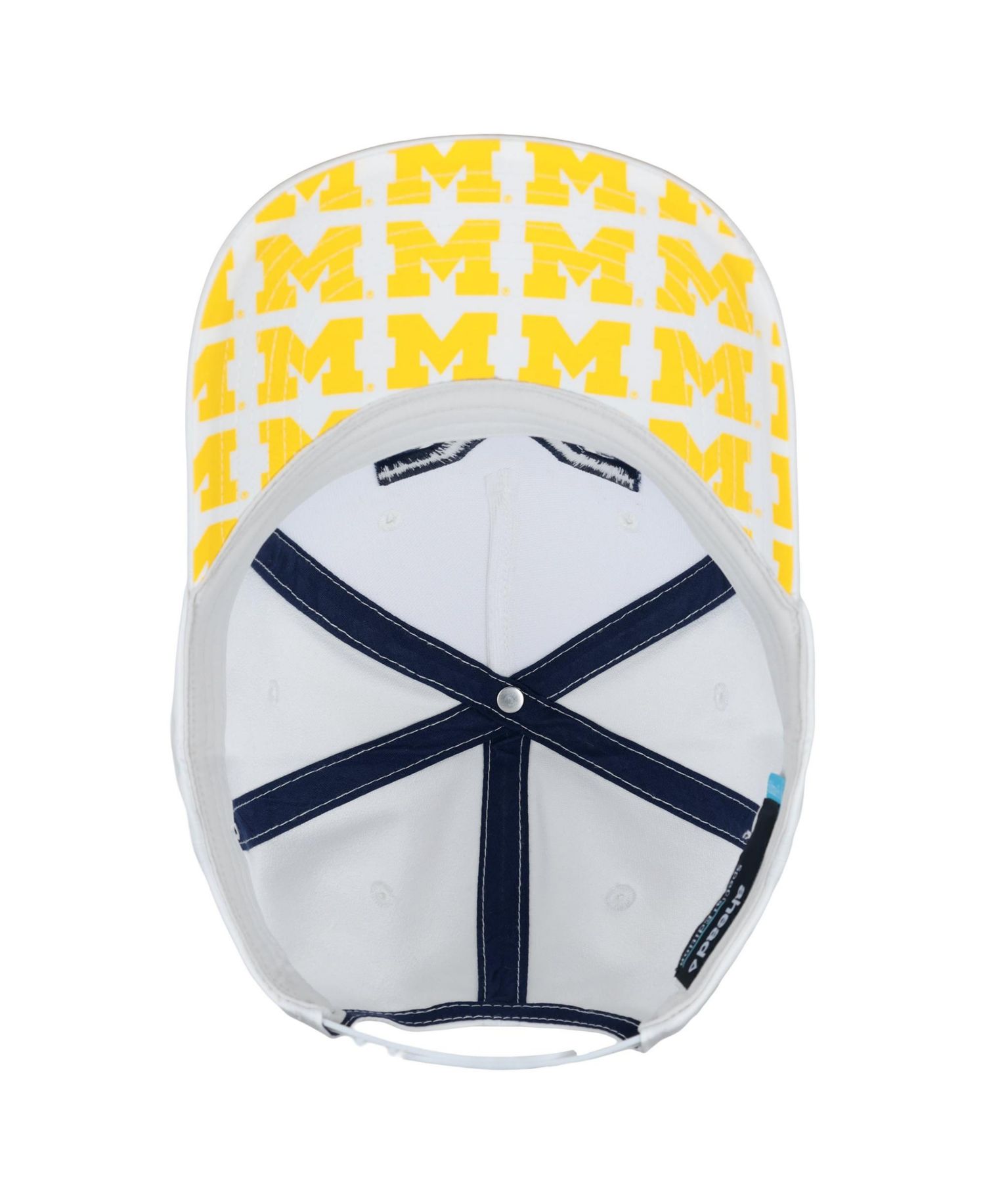 Men's and Women's White Michigan Wolverines The Sideline Adjustable Hat
