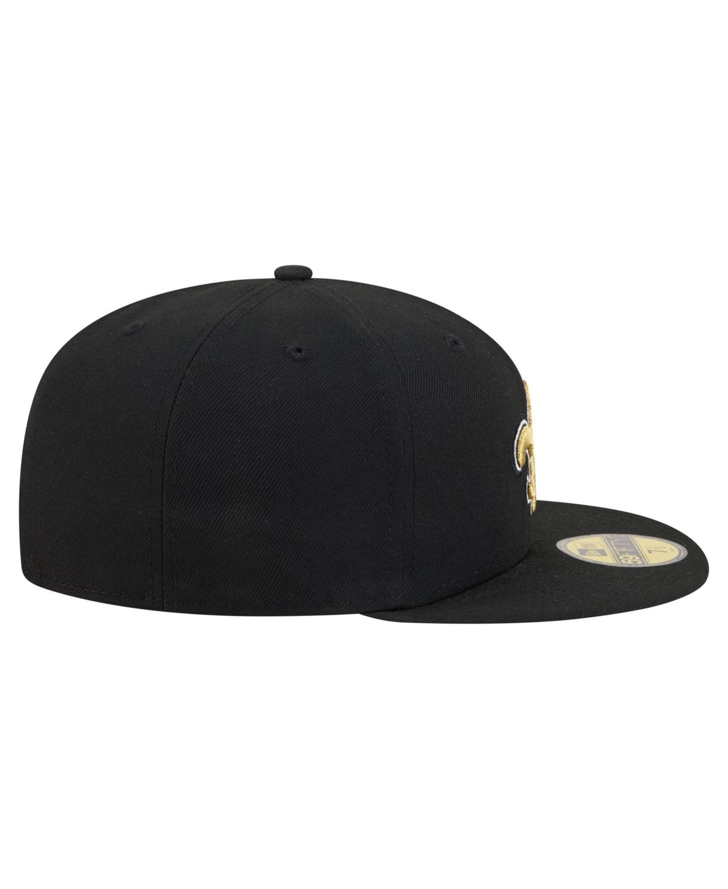 Men's Black New Orleans Saints 59FIFTY Fitted Hat