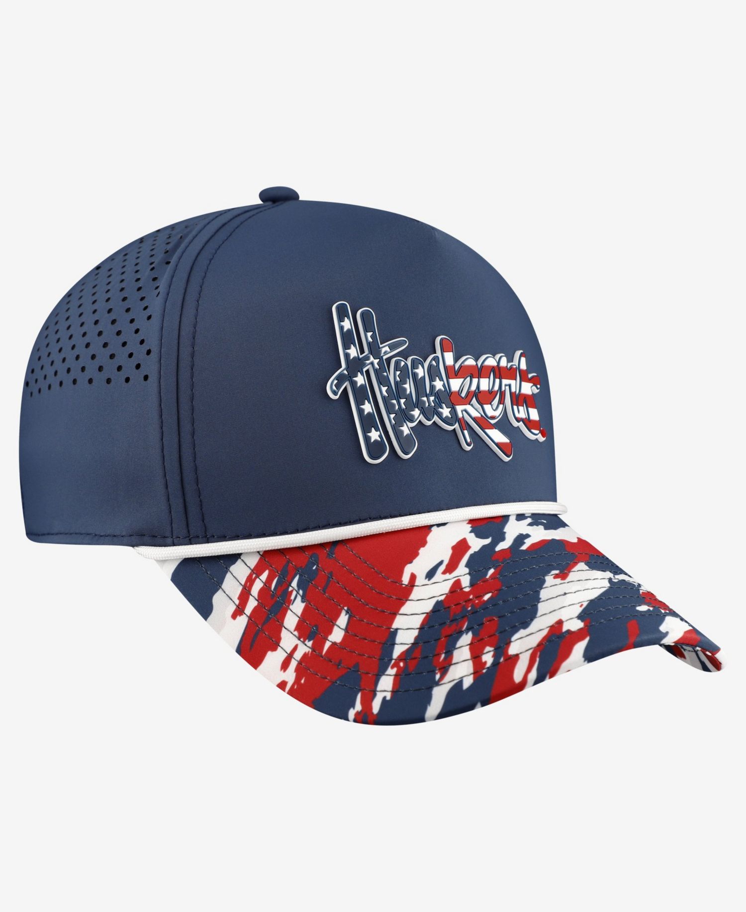 Men's and Women's Navy Nebraska Huskers Stars & Stripes Rope Adjustable Hat