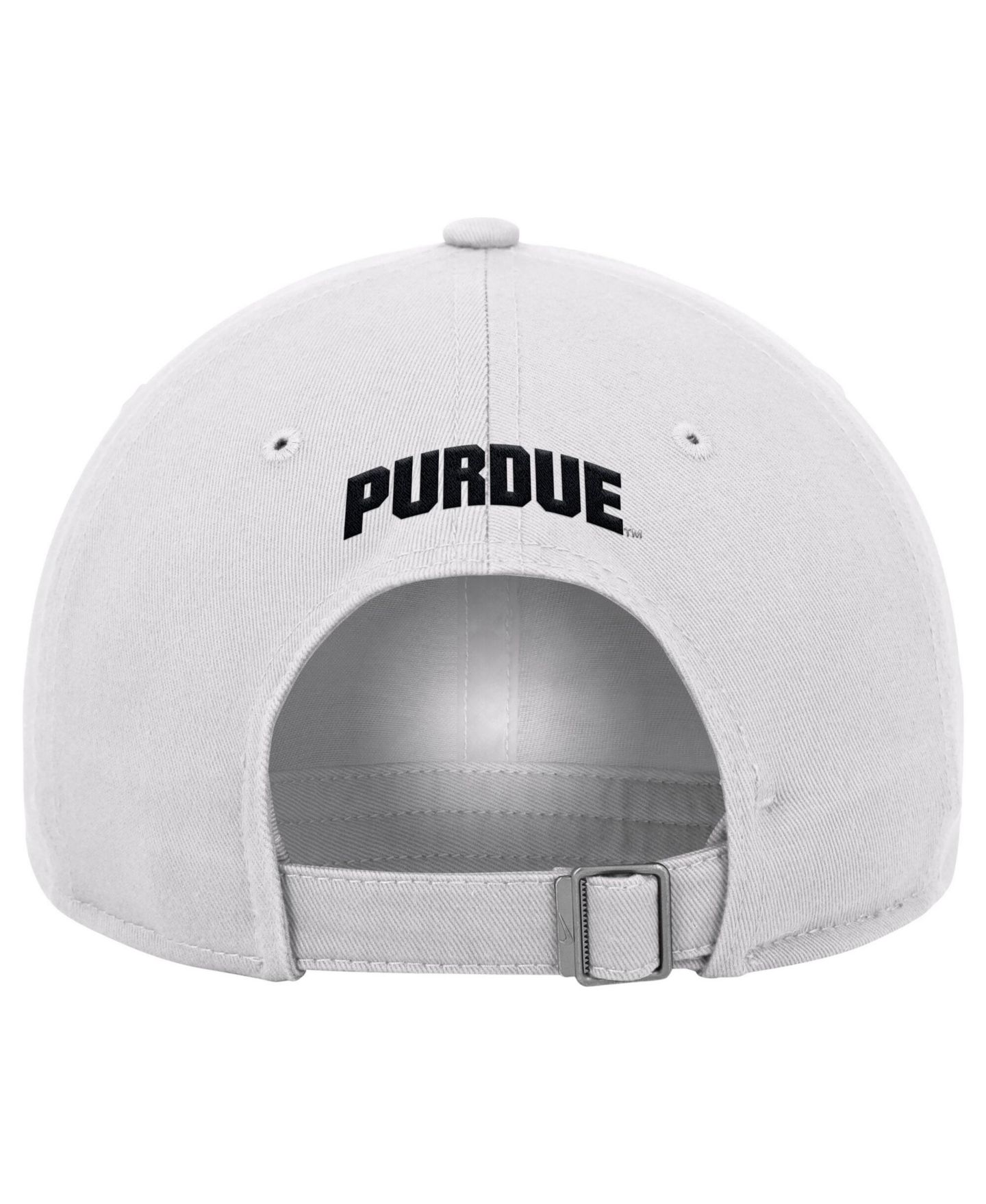 Мужская кепка Nike White Purdue Boilermakers 2026 On-Field Club Adjustable Hat — фото 2
