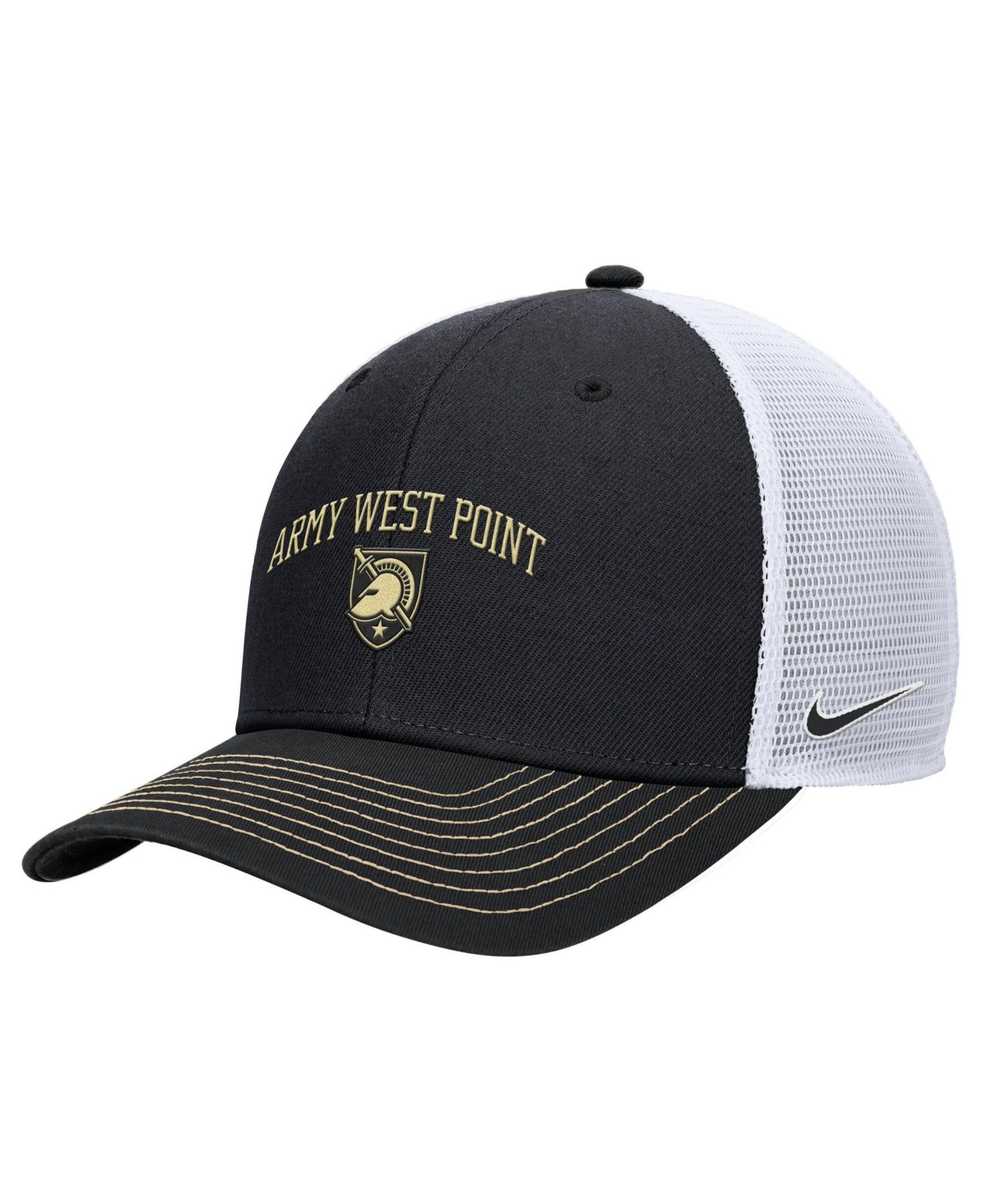 Men's Black Army Black Knights Rise Adjustable Trucker Hat