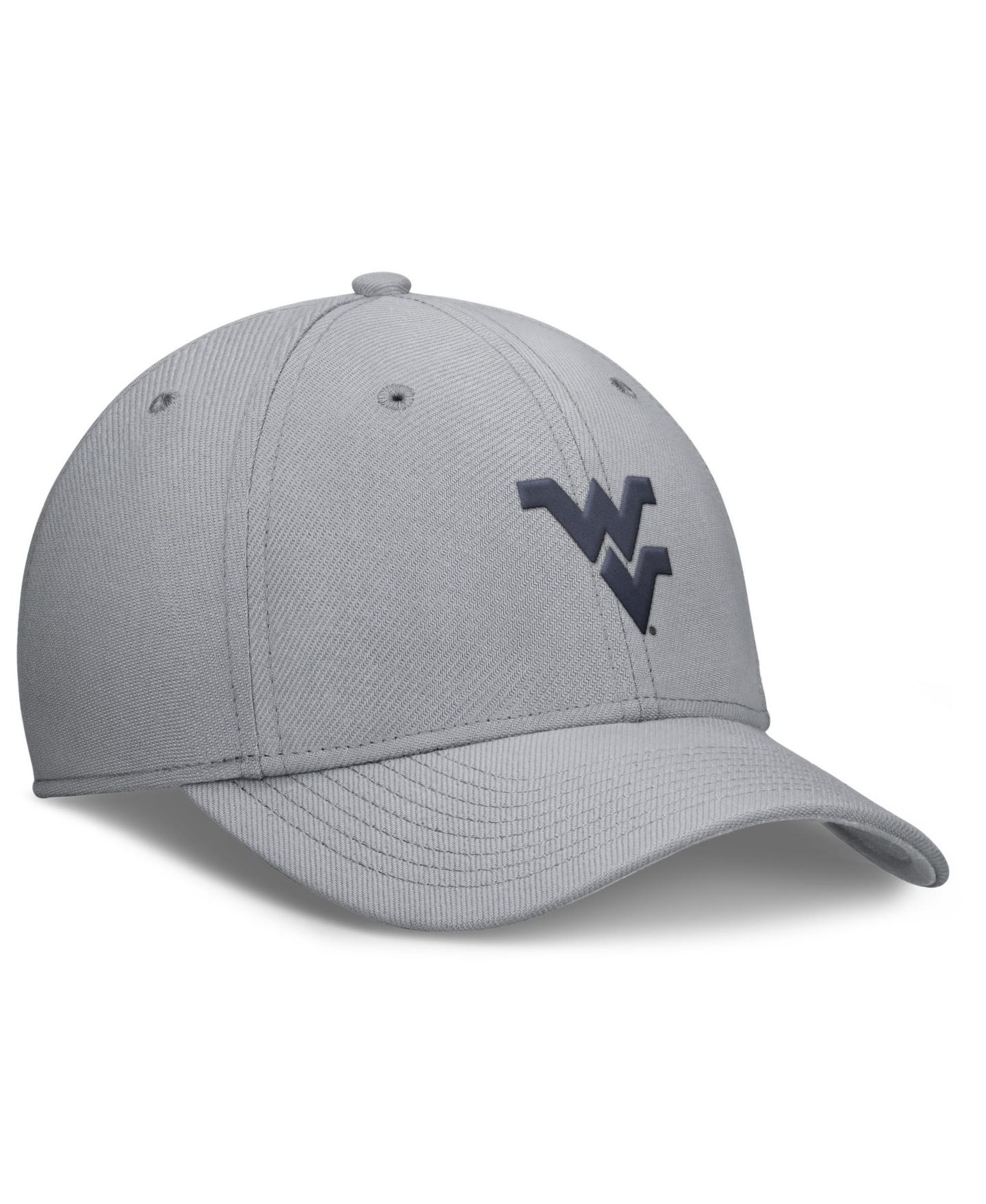 Мужской головной убор Nike Gray West Virginia Mountaineers Rise SwooshFlex Dri-FIT Hat — фото 3