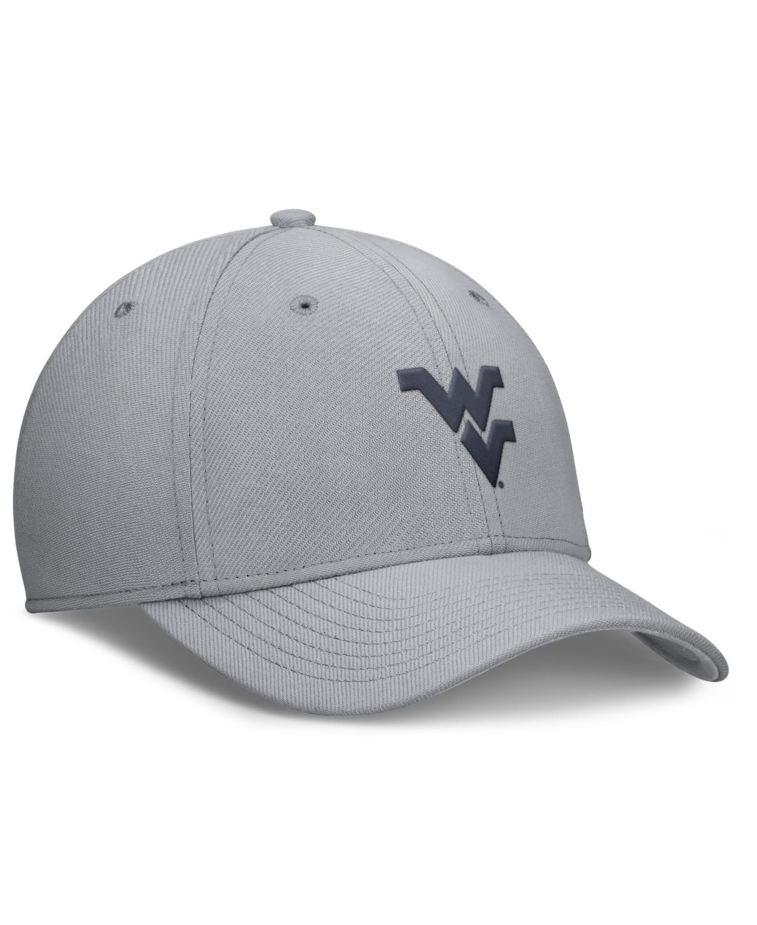 Men's Gray West Virginia Mountaineers Rise SwooshFlex Dri-FIT Hat