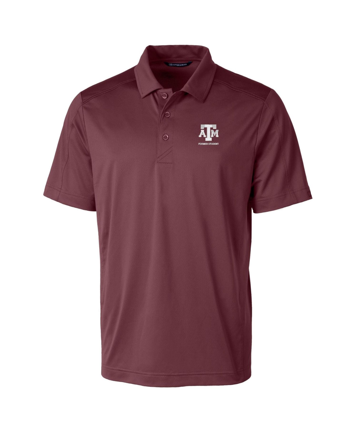 Men's Maroon Texas A&M Aggies Alumni Logo Prospect Textured Stretch Polo