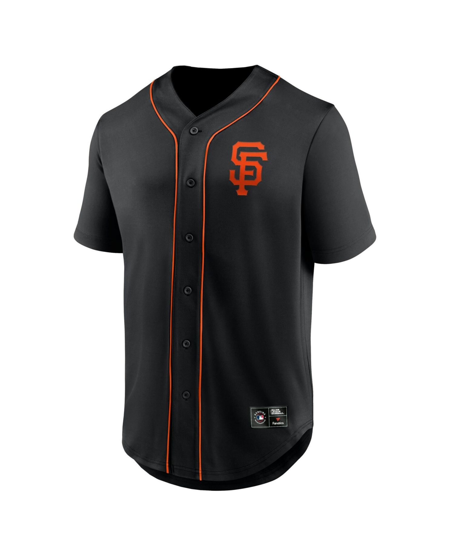Men's Black San Francisco Giants Franchise Button-Up Fashion Top