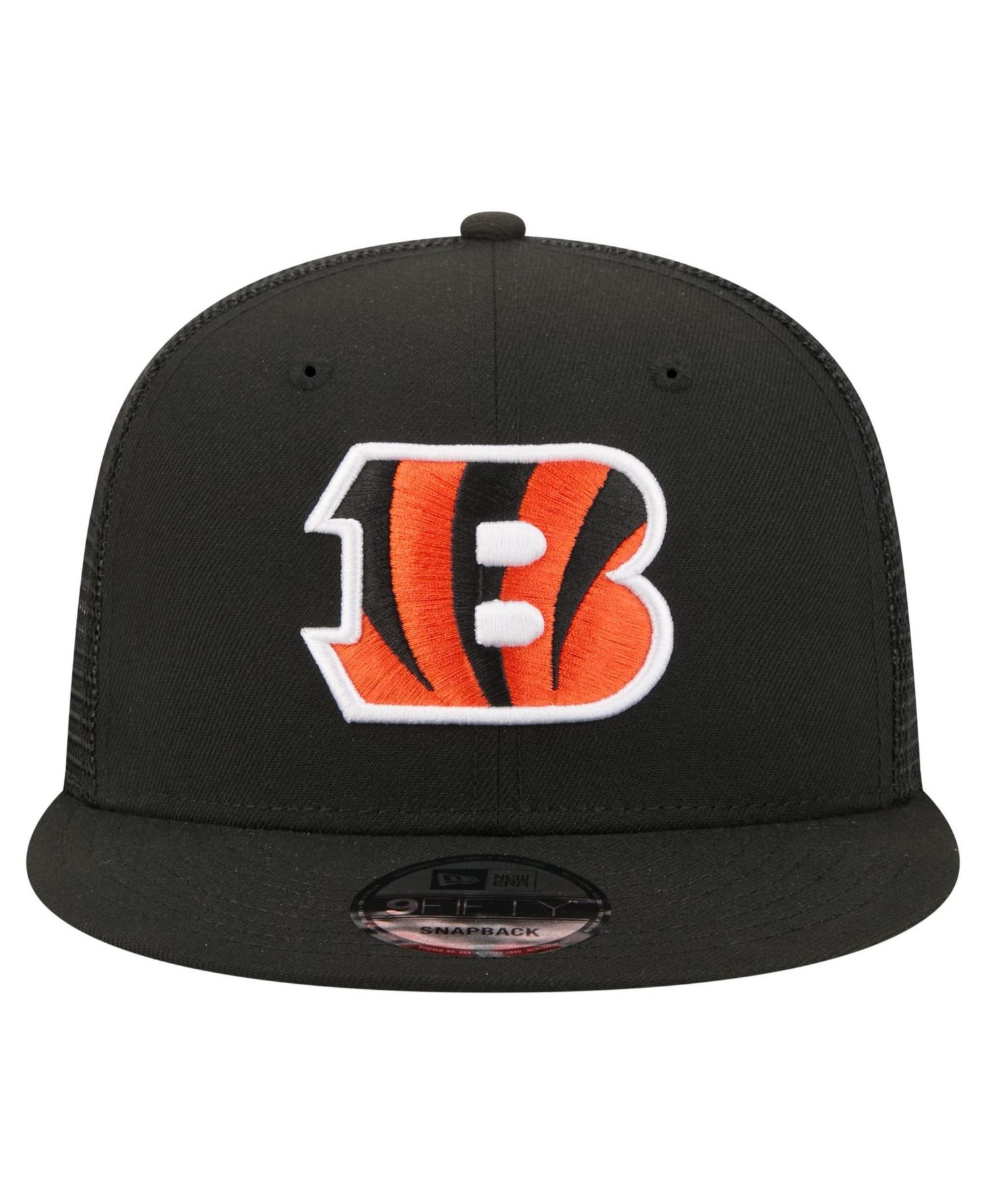 Men's Black Cincinnati Bengals Core Team 9FIFTY Trucker Snapback Hat