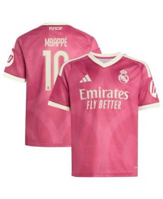 Big Boys and Girls Kylian Mbapp&eacute; Pink Real Madrid 2026/27 Third Replica Jersey