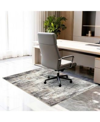 Chenille Office Chair Mat Hard Floor Protector Non Slip Washable Desk Carpet Cover