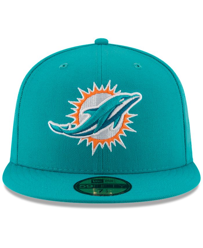 New Era Miami Dolphins Team Basic 59FIFTY Fitted Cap & Reviews - Sports ...