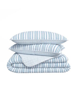 Striped Quilt Set with Shams
