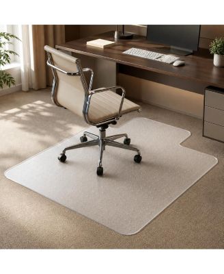 Heavy Duty Clear Carpet Chair Mat Non Slip Smooth Movement For Home Office Desk