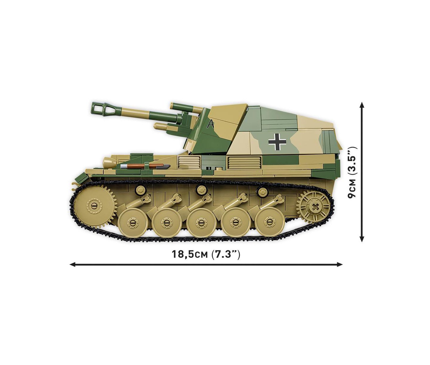 Детский конструктор COBI Historical Collection Wwii Sd.Kfz. 124 Wespe Tank Executive Edition 860-Piece Building Set, Ages 9+ — фото 5