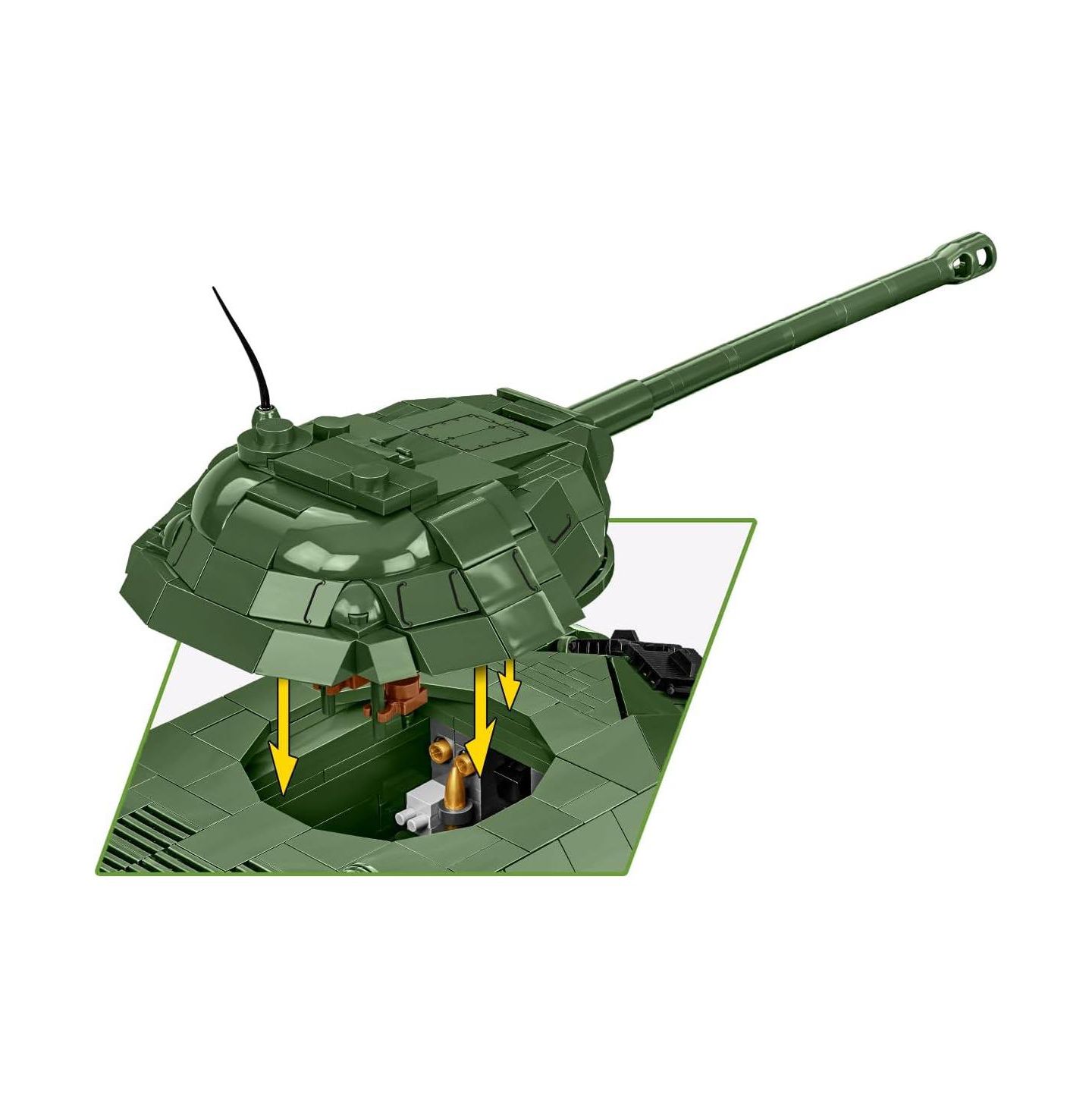 Детский конструктор COBI Historical Collection Wwii IS-3 Soviet Heavy Tank 1170-Piece Building Set, Ages 9+ — фото 5