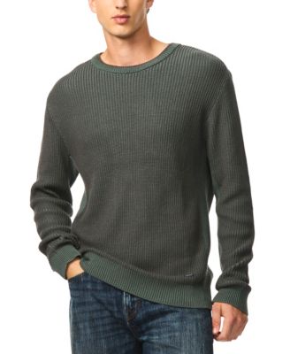 Men's Wiles Crewneck Waffle-Knit Sweater