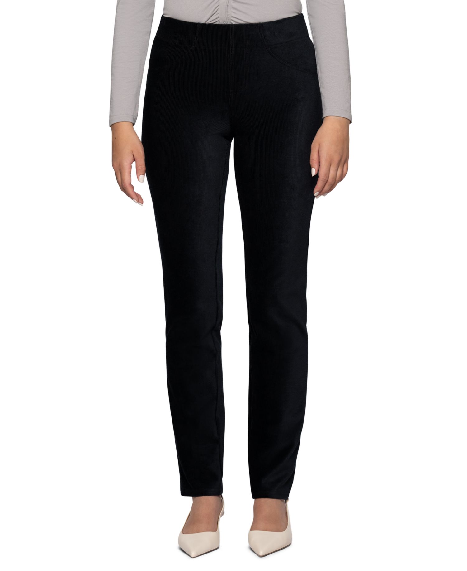 Women's Classic Corduroy Pull-On Mid-Rise Pants
