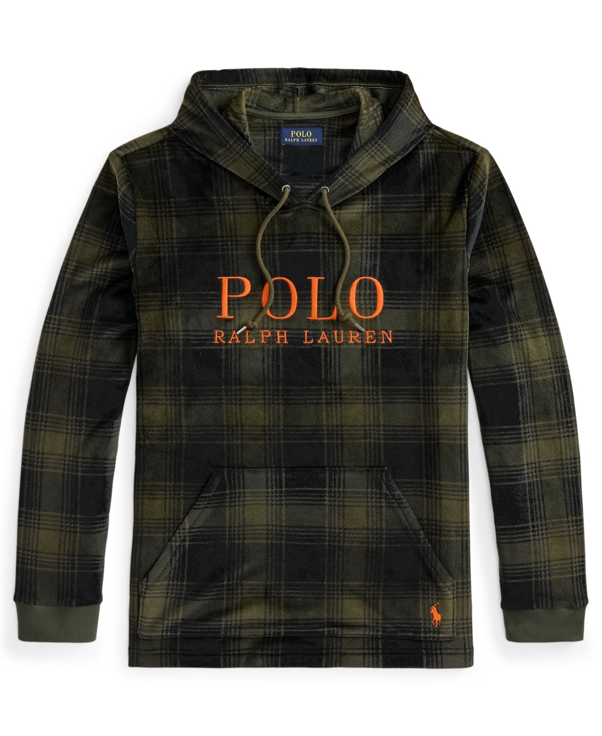 Polo Ralph Lauren Men's Velour Long-Sleeve Hooded Pajama Hoodie