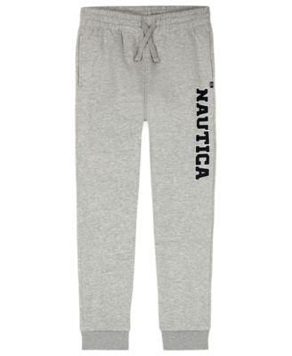 Boys' 8-20 Fleece Printed Logo Down Leg Pants
