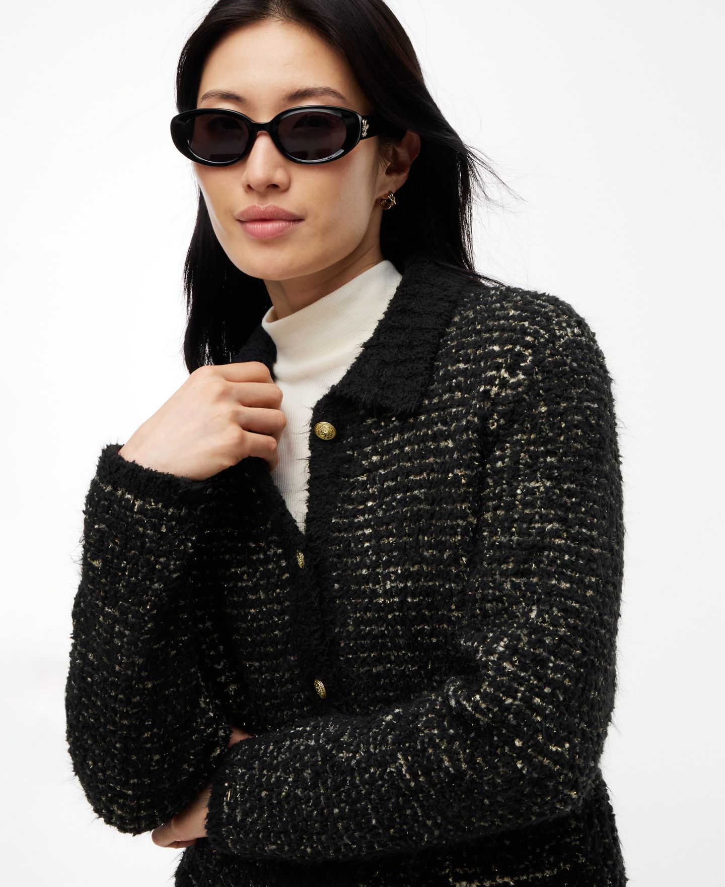 Женская куртка Tommy Hilfiger Textured Stitch Work, цвет: Чёрный — фото 3