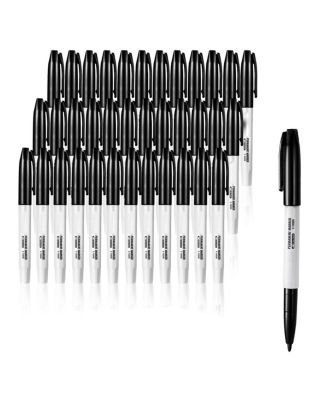 Permanent Markers 36 Pack  Fine Point Marker Set, Quick Drying and Fade Resistant, Smooth Writing, Versatile for Plastic Paper Metal