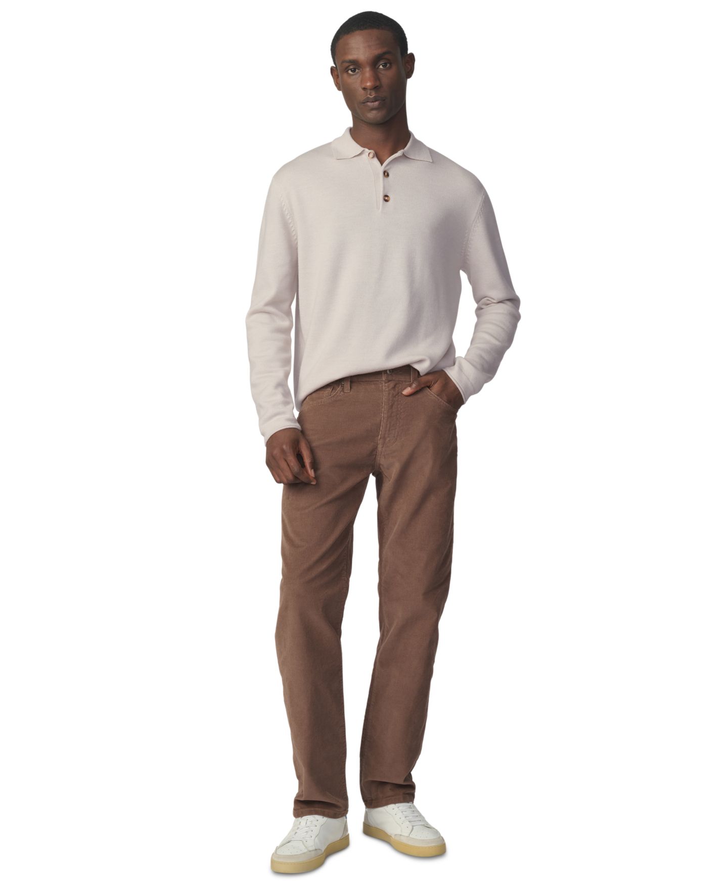 Мужской свитер Joe's Jeans Merino Wool Polo Regular-Fit, цвет: Ancient Scroll — фото 2