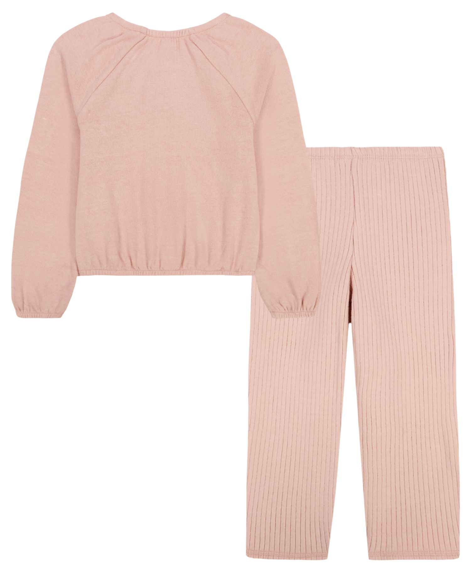 Girls' 2T-6X Long-Sleeve Top and Pants, 2-Piece Set