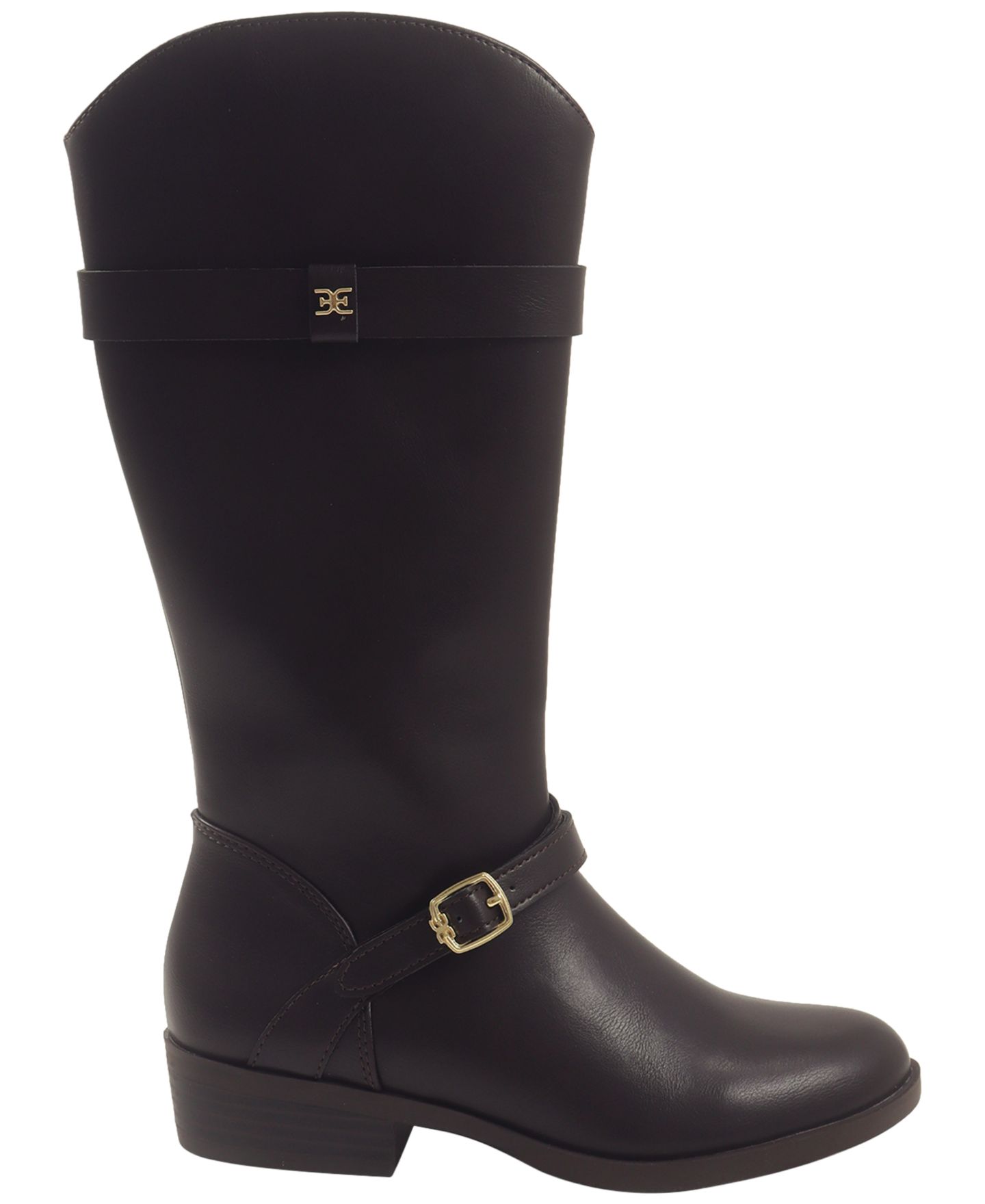 Детские ботинки Sam Edelman Equestrian Poppy Knee-High, цвет: Чёрный — фото 2