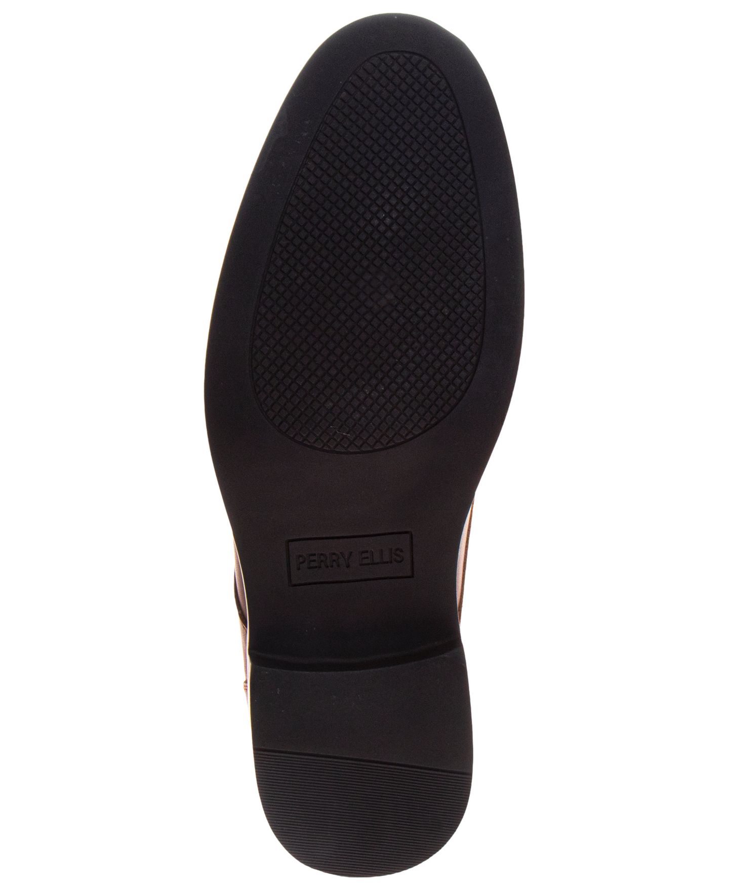 Обувь Perry Ellis Men's Classic Apron Toe Oxford Dress Shoes, цвет: Коричневый — фото 5