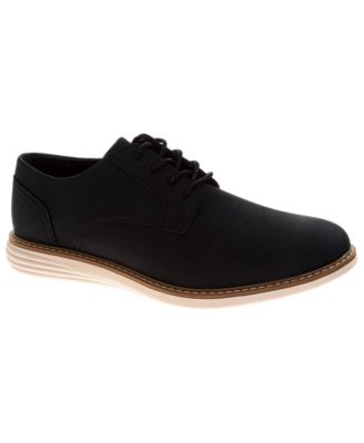 Men's Business-Casual Lace-Up Faux Leather Oxfords