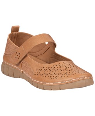 Women's Kace Laser-Cut Faux Leather Mary Jane Flats
