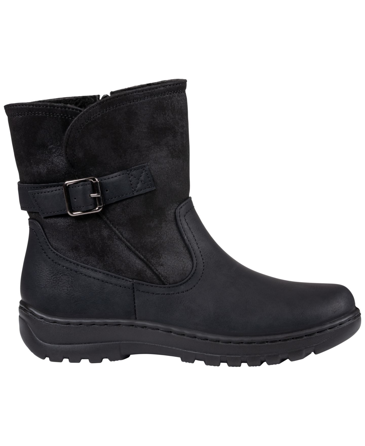 Женские ботинки GC Shoes Blake Lug Sole Round Toe Booties, цвет: Чёрный — фото 2