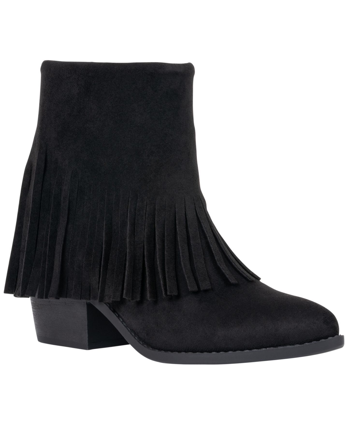 Женские ботинки GC Shoes Quincy Western Fringe Dress Booties, цвет: Чёрный — фото 1