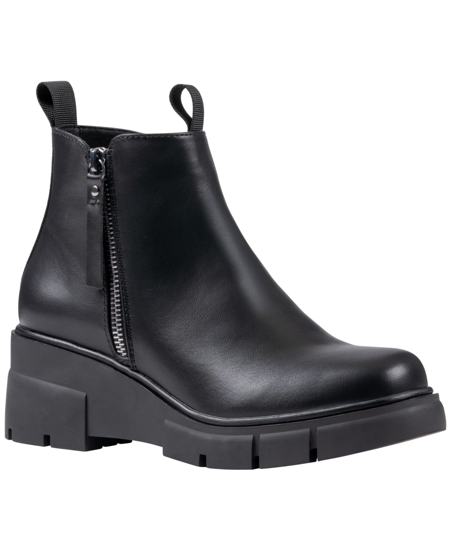Женские ботинки GC Shoes Tamara Lug Sole Wedge Booties, цвет: Чёрный — фото 1