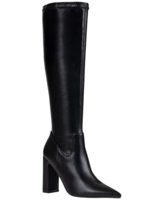 Women's Abigail Faux Leather Knee-High Pointed-Toe Boots