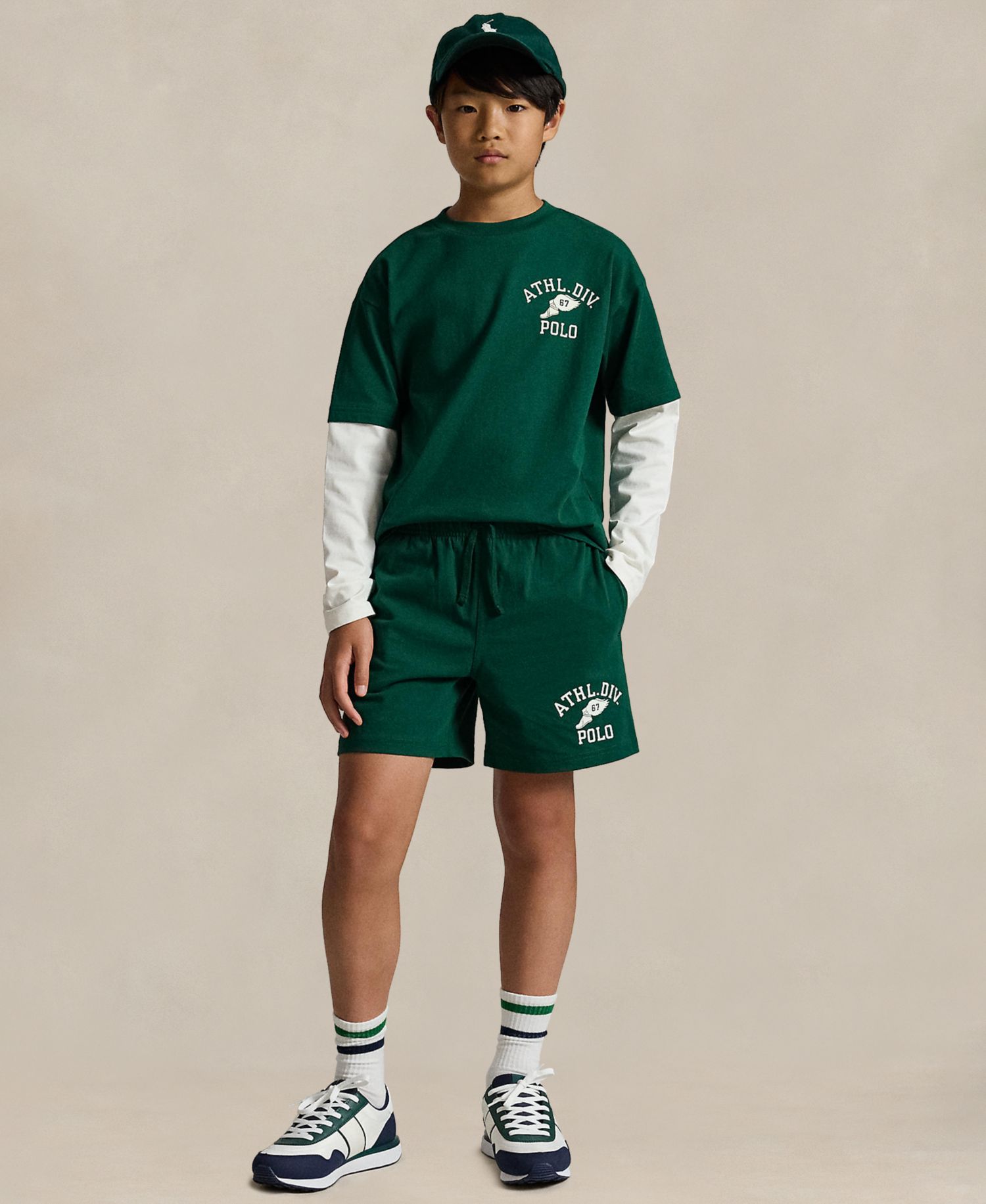 Boys' 8-20 Big Fit Cotton Layered Effect T-Shirt