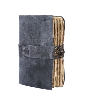 Genuine Buffalo Leather Journal C Lock Closure Portable Writing Sketchbook For Travel Artists