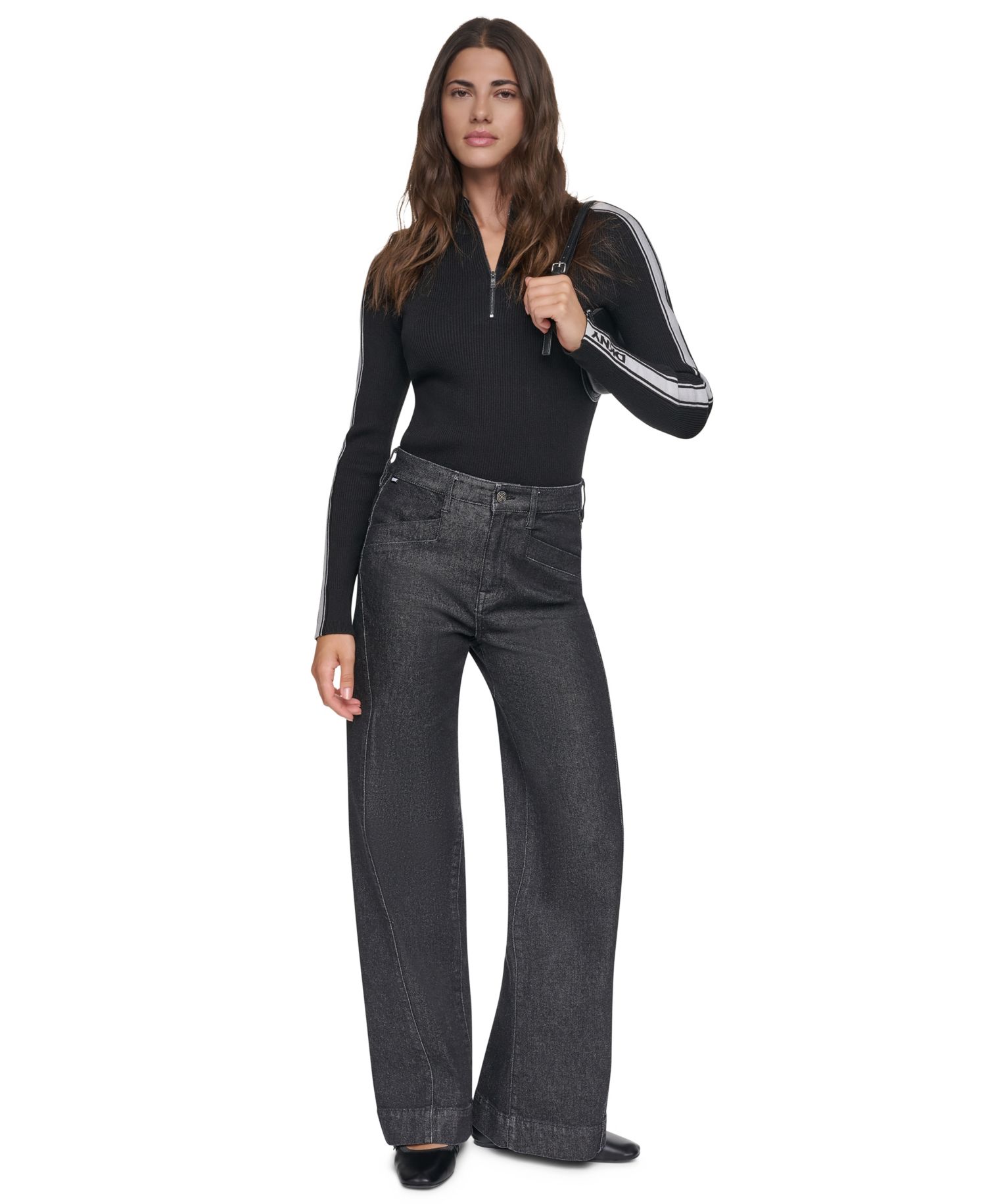 Women's Quarter-Zip Mock Neck Sweater