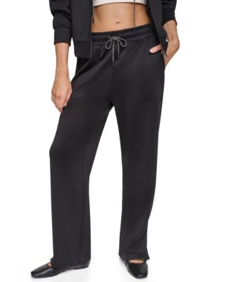 Women's Pins & Patches Wide-Leg Knit Drawstring Pants