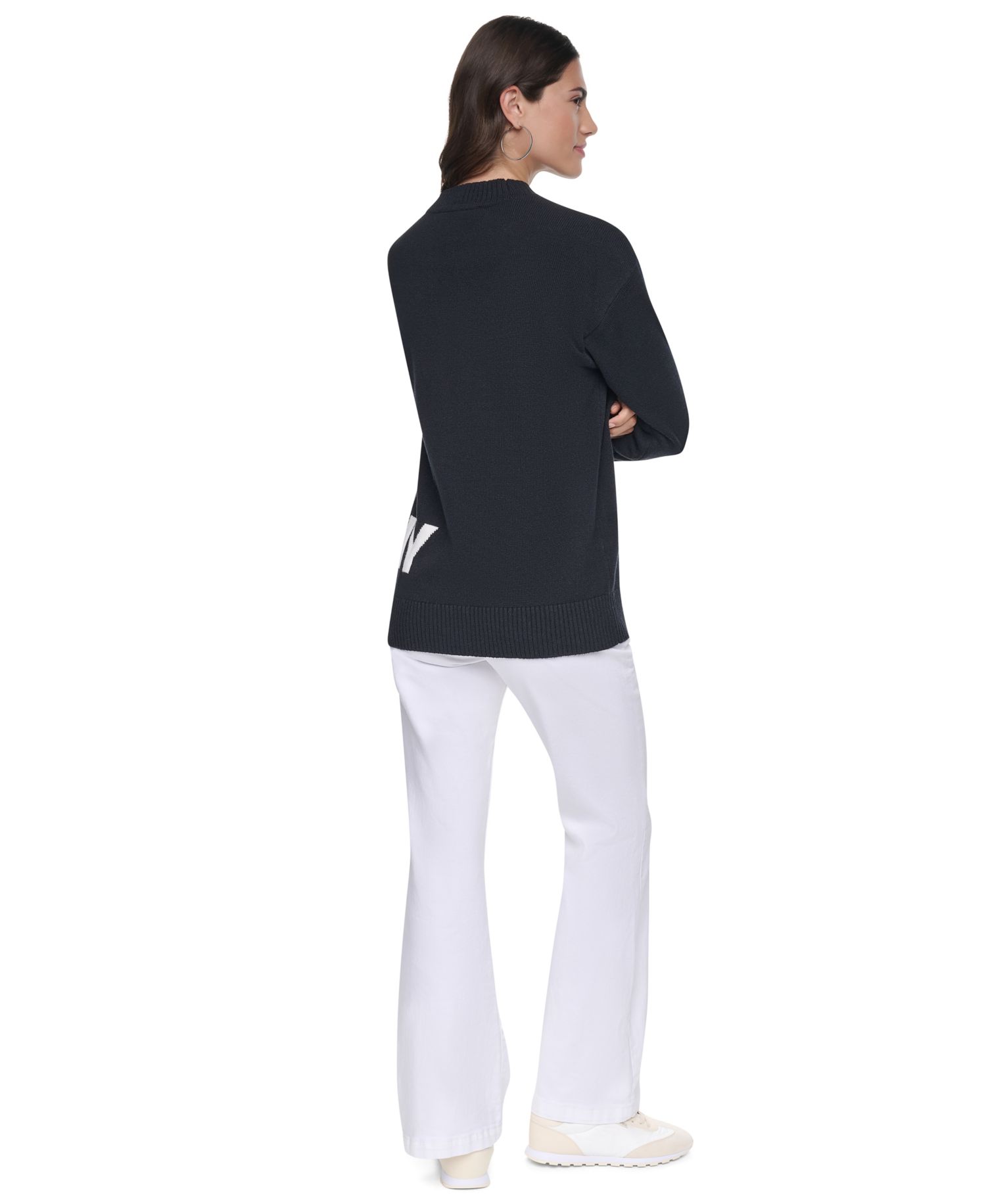 Women's Pins & Patches V-Neck Long-Sleeve Cardigan Sweater