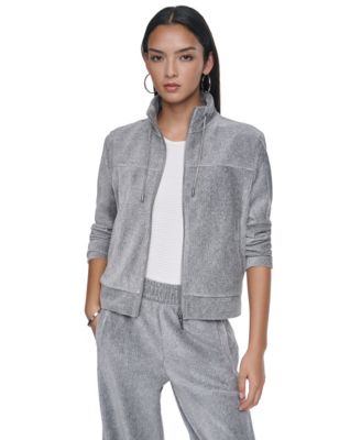 Women's Long-Sleeve Lurex Velvet Jacket