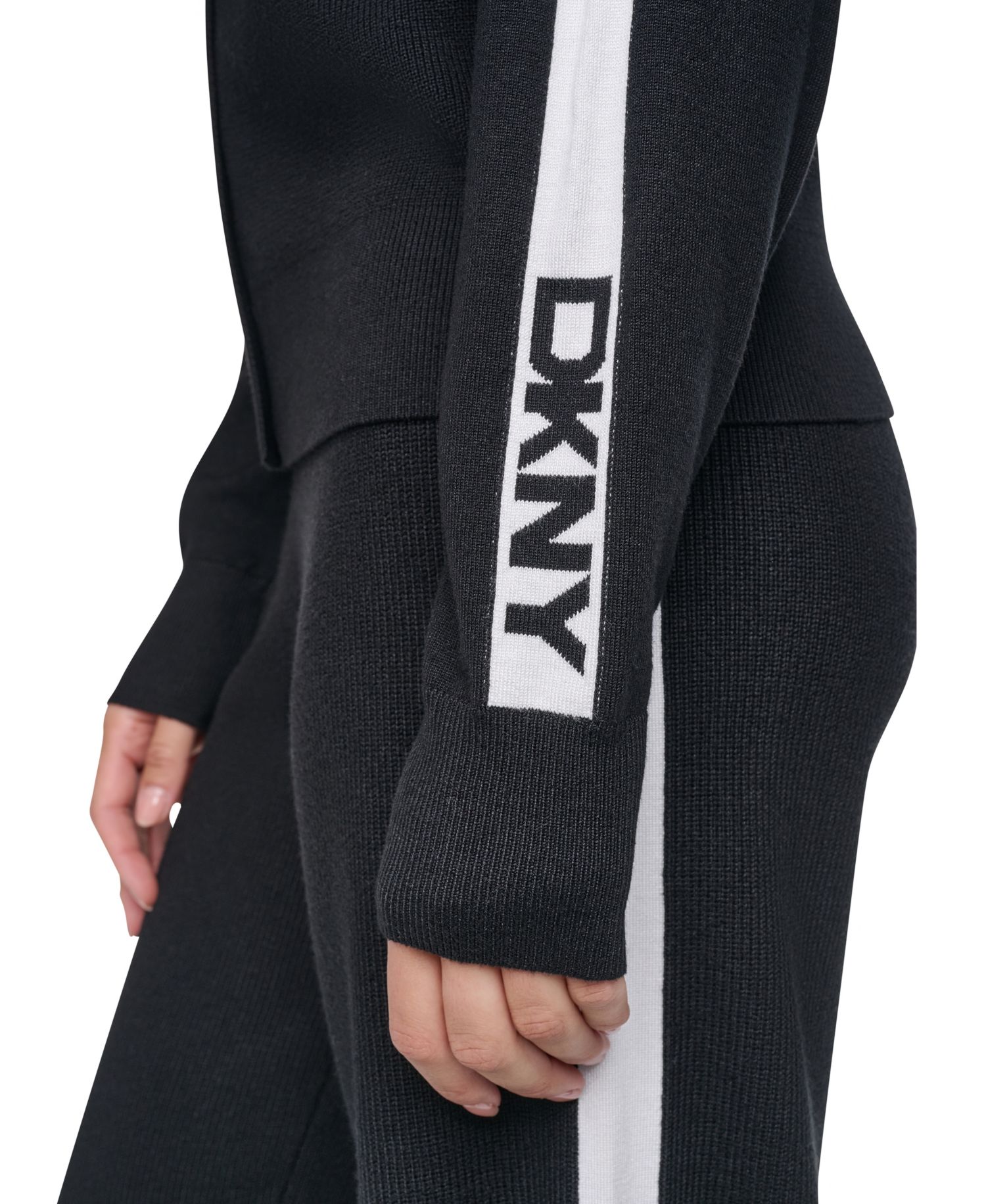 Women's Logo Stripe Full-Zip Hoodie Sweatshirt